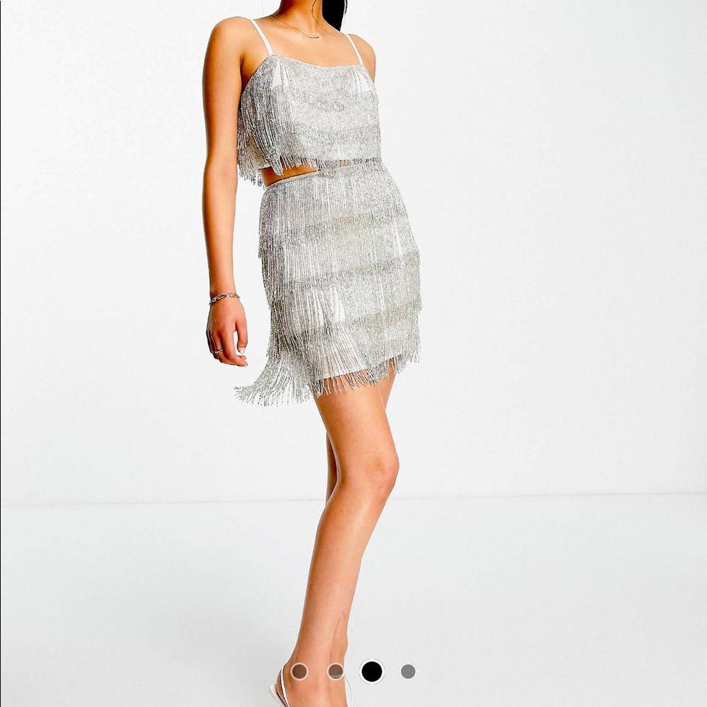 Show-stopper two piece from asos. Worn once for my wedding exit outfit